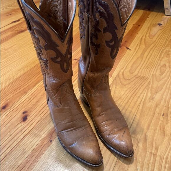 VTG Lucchese San Antonio 2L126 Leather Two Tone Size US 11AA - Picture 8 of 16